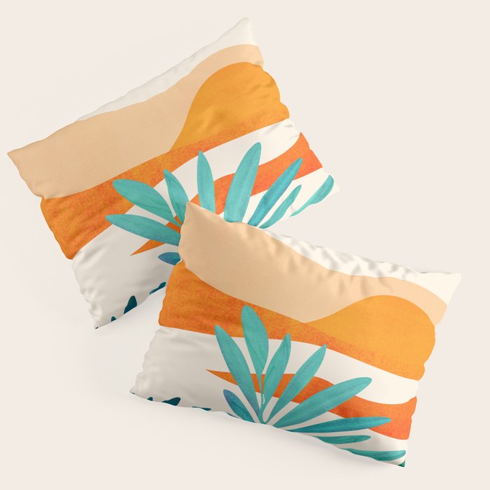 Alpine Sunset Abstract Landscape Series Pillow Sham Gallery Image 3