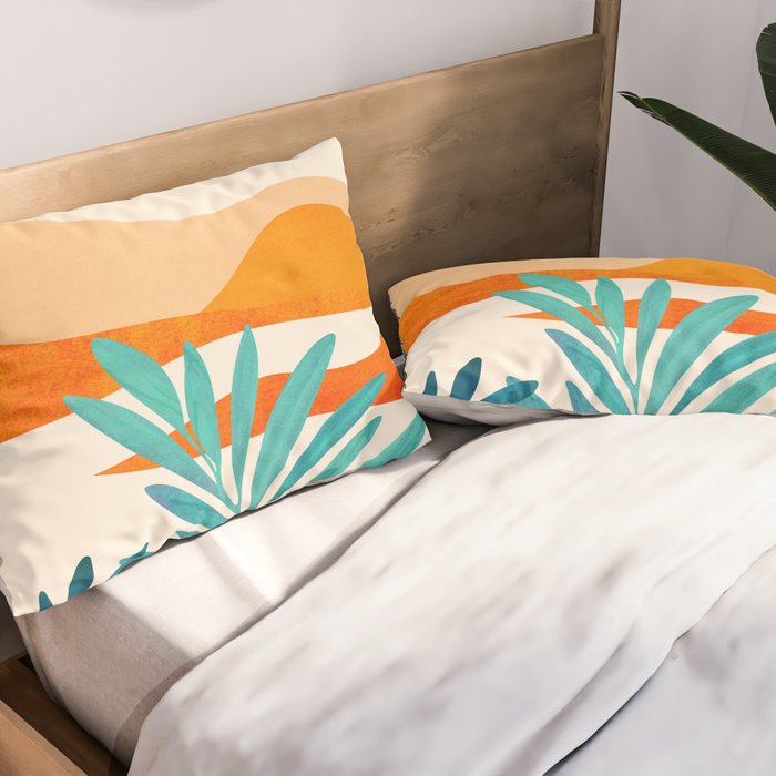Alpine Sunset Abstract Landscape Series Pillow Sham Gallery Image 2