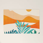 Alpine Sunset Abstract Landscape Series Welcome Mat Gallery Image 1