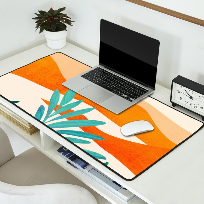 Alpine Sunset Abstract Landscape Series Desk Mat Gallery Image 2