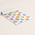 Colorful spring flower art pattern Yoga Mat Gallery Image 2