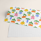 Colorful spring flower art pattern Wrapping Paper Gallery Image 2