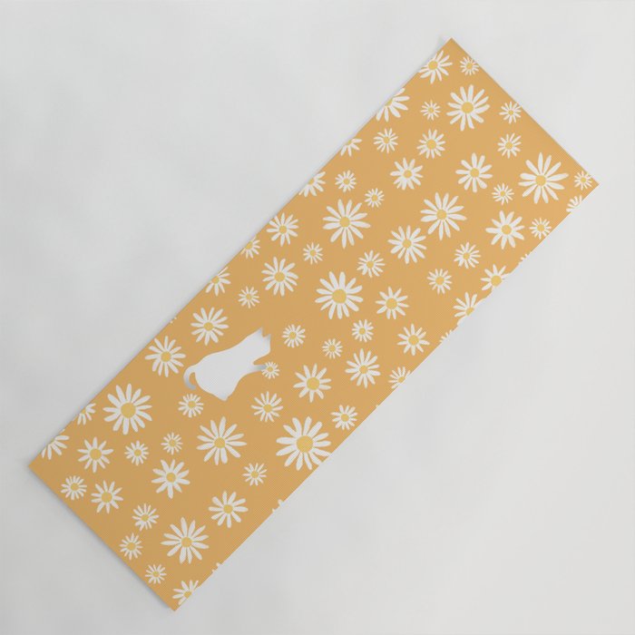 Hidden cat 44 flowers fall  Yoga Mat Gallery Image 1