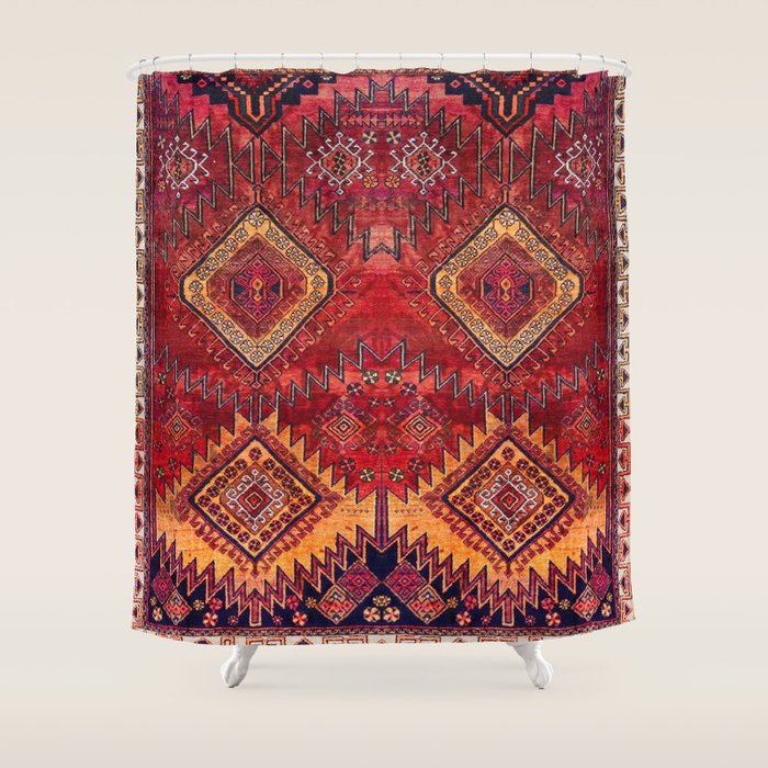 Berber Oiental Traditional North African Moroccan Style Shower Curtain Gallery Image 1