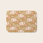 Little Camper - pink and gold Bath Mat Gallery Image 1