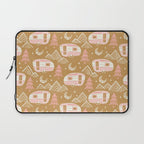 Little Camper - pink and gold Laptop Sleeve Gallery Image 1