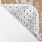 Little Camper - pink and gold Bath Mat Gallery Image 2