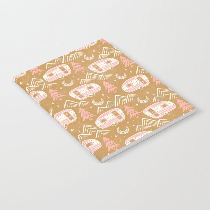 Little Camper - pink and gold Notebook Gallery Image 2