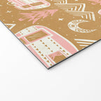 Little Camper - pink and gold Welcome Mat Gallery Image 2