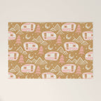 Little Camper - pink and gold Welcome Mat Gallery Image 1