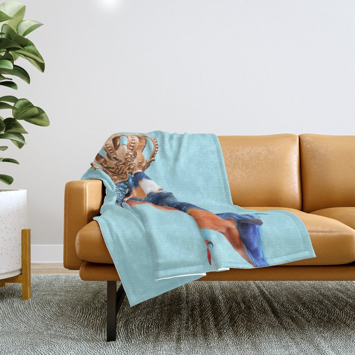 KINGFISHER Throw Blanket Gallery Image 1