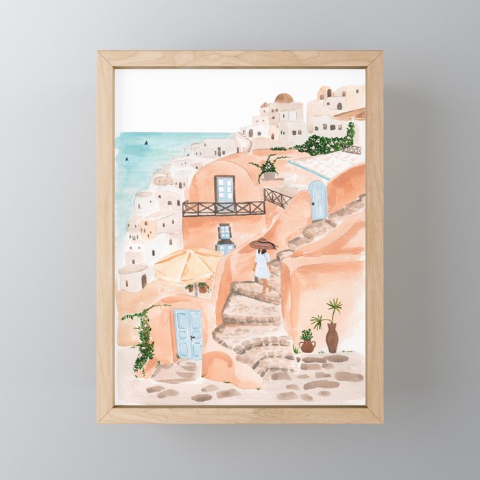Santorini Mini Art Print Gallery Image 1