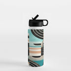 Retro Geometric Shapes 3 Water Bottle Gallery Image 1