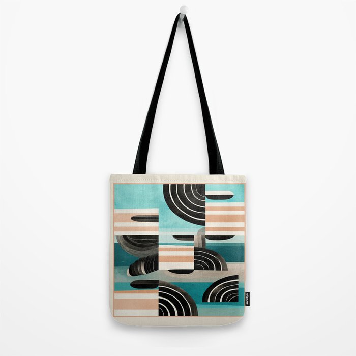 Retro Geometric Shapes 3 Tote Bag Gallery Image 2