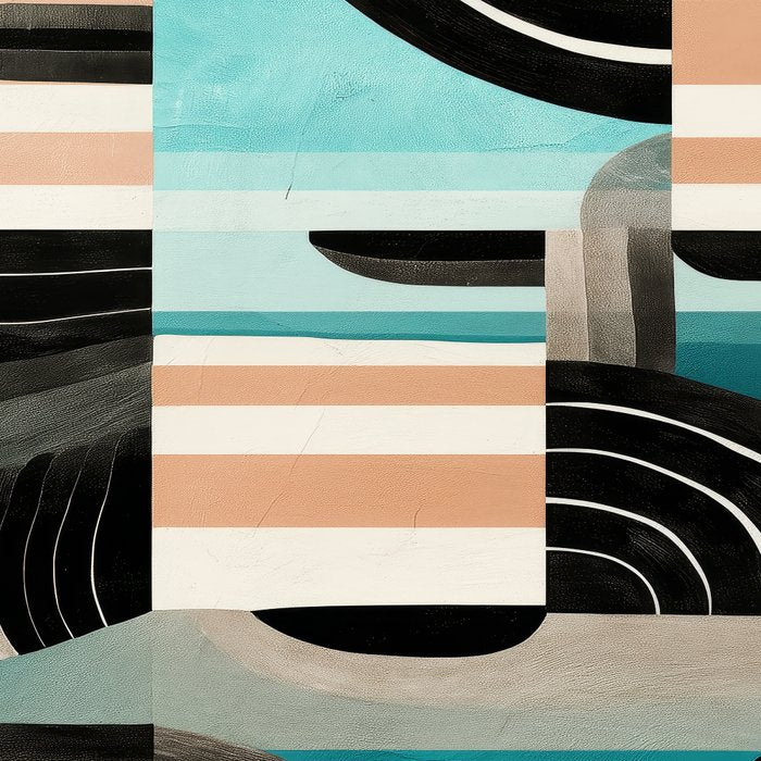 Retro Geometric Shapes 3 Coffee Mug Gallery Image 2
