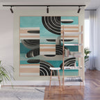 Retro Geometric Shapes 3 Wall Mural Gallery Image 1