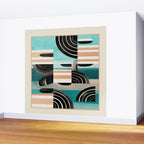 Retro Geometric Shapes 3 Wall Mural Gallery Image 2