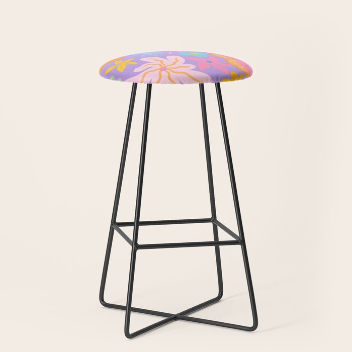 Candy Flowers Lilac Stool Gallery Image 1