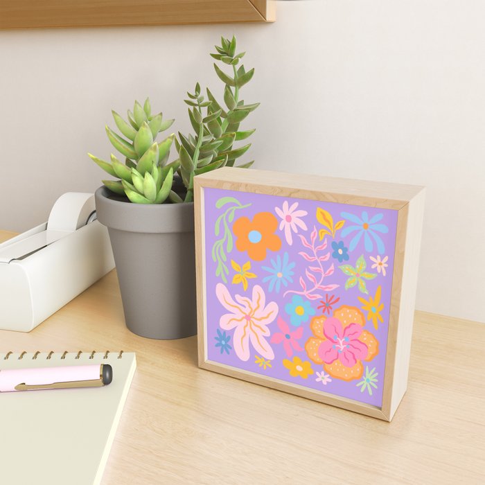Candy Flowers Lilac Mini Art Print Gallery Image 2