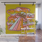 Pisces UFO Wall Mural Gallery Image 1