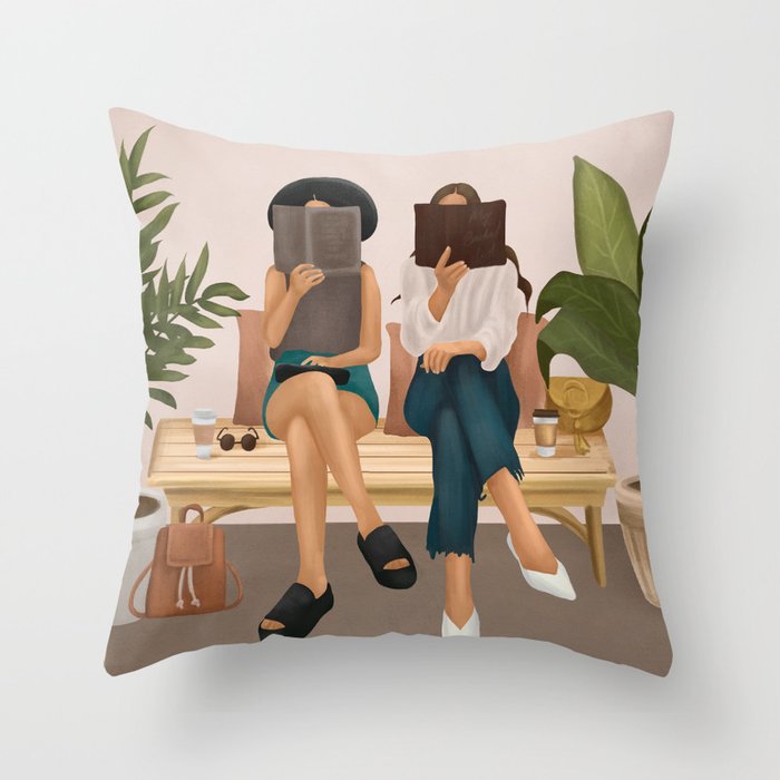 We are Reading Throw Pillow Gallery Image 6