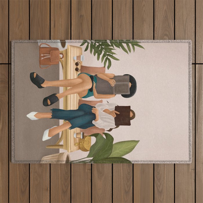 We are Reading Outdoor Rug Gallery Image 1