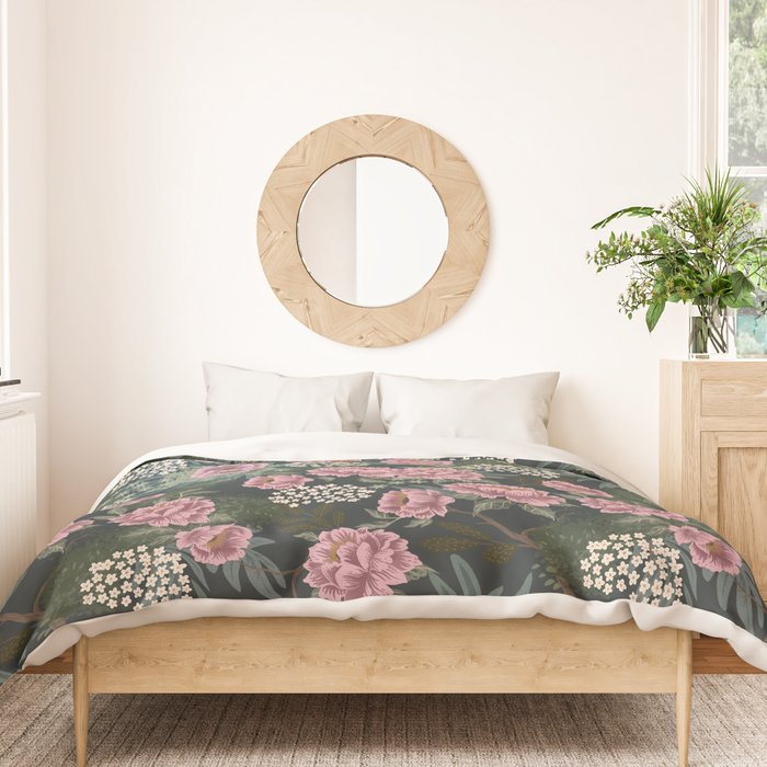 Rosewood Cottage Night Duvet Cover Gallery Image 3