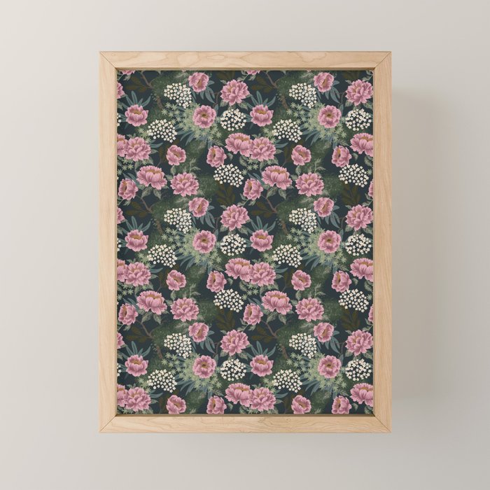 Rosewood Cottage Night Mini Art Print Gallery Image 1