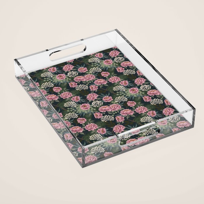 Rosewood Cottage Night Acrylic Tray Gallery Image 1