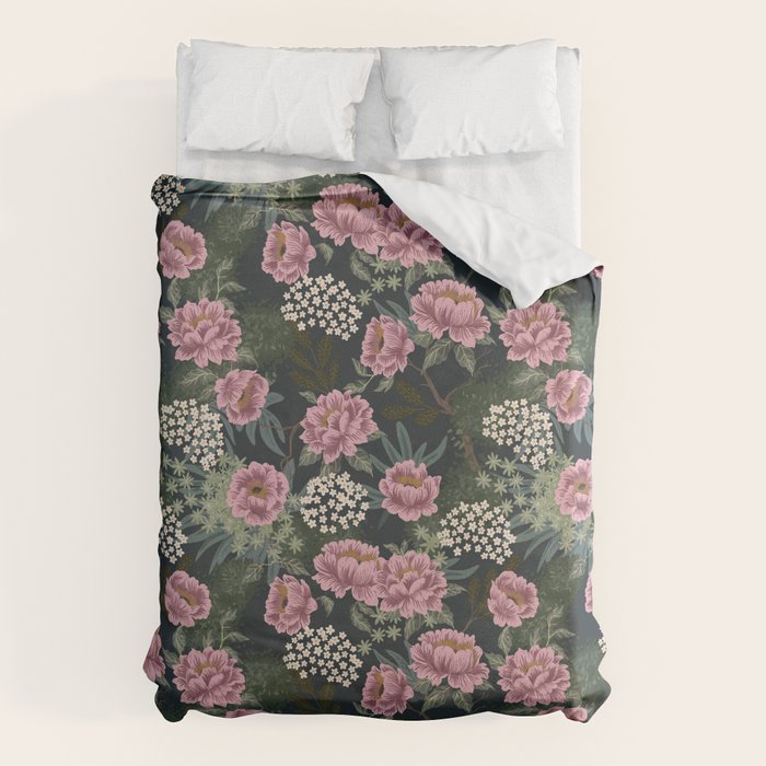 Rosewood Cottage Night Duvet Cover Gallery Image 1
