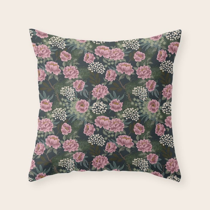 Rosewood Cottage Night Throw Pillow Gallery Image 6