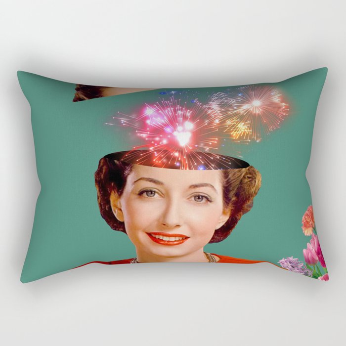 The Reader // Fireworks Rectangular Pillow Gallery Image 1