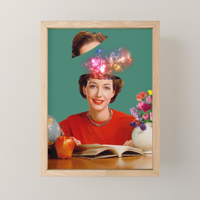 The Reader // Fireworks Mini Art Print Gallery Image 1