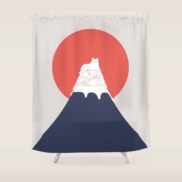 Cat Landscape 30 Shower Curtain Gallery Image 1