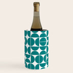 Mid Century Modern Geometric 04 Teal Wine Chiller Gallery Image 3