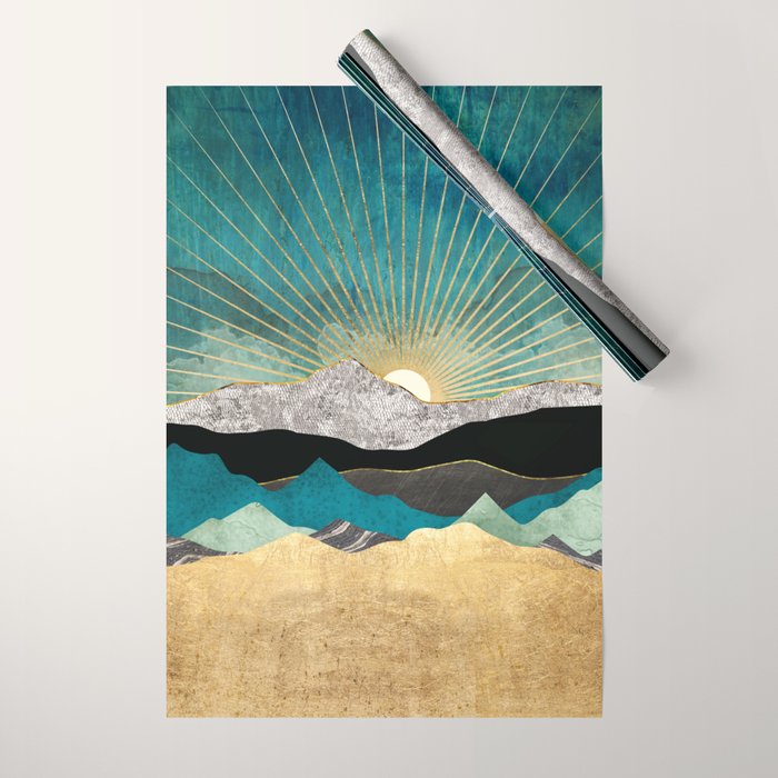 Peacock Vista Wrapping Paper Gallery Image 1
