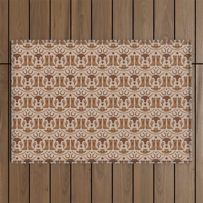 Old Wild West Outdoor Rug Gallery Image 1