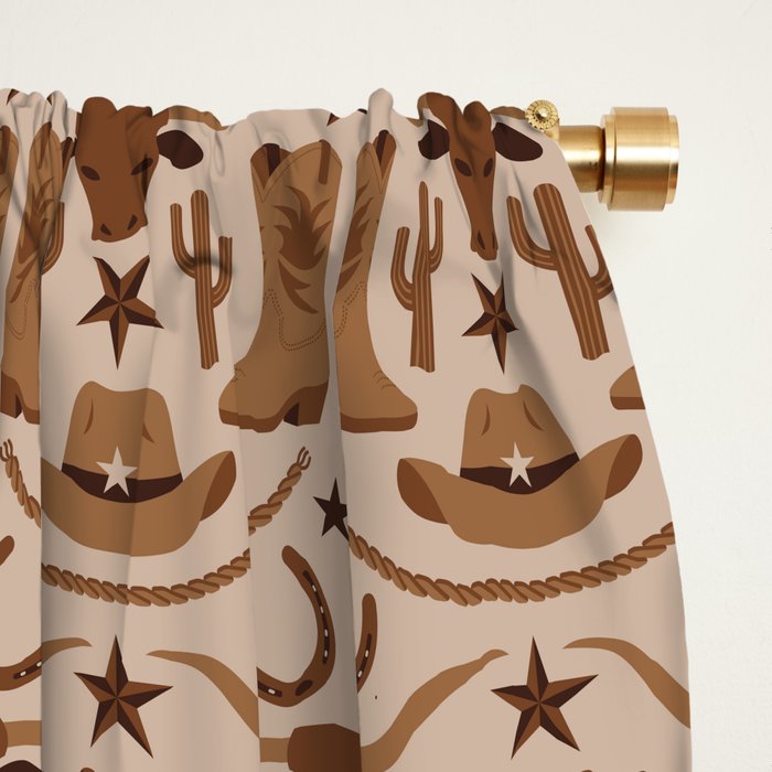 Old Wild West Window Curtain Gallery Image 2