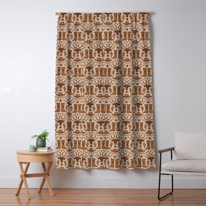 Old Wild West Window Curtain Gallery Image 1