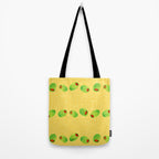 Olive Snack in Green & Yellow Tote Bag Gallery Image 2