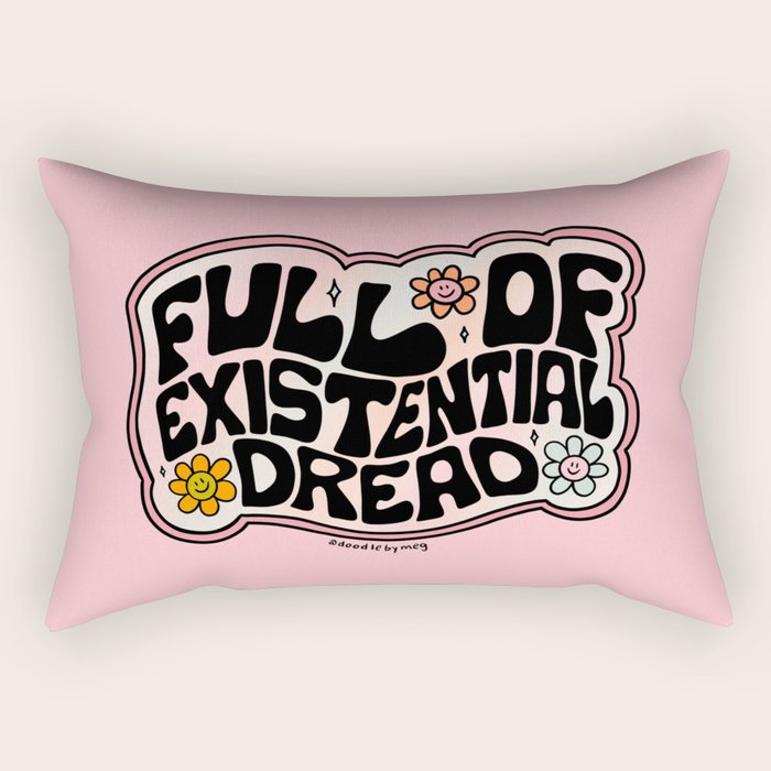 Full of Existential Dread Rectangular Pillow Gallery Image 2