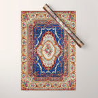 Wonderfully Detailed Persian Rug Oriental Victorian Style Carpet Design Wrapping Paper Gallery Image 1