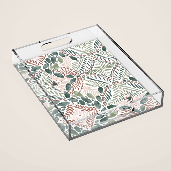 Jungle Charm Artistic Medley Acrylic Tray Gallery Image 1