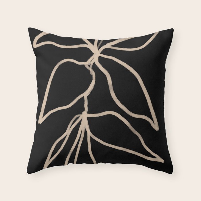 Elegant Sprigs II - Curated Collection Throw Pillow Gallery Image 6