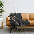 Elegant Sprigs II - Curated Collection Throw Blanket Gallery Image 1