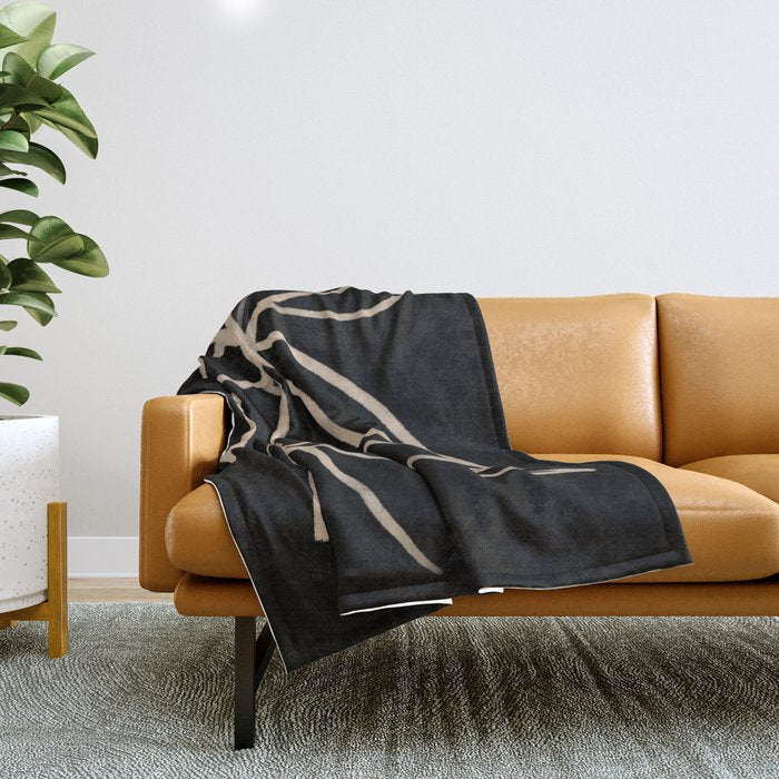 Elegant Sprigs II - Curated Collection Throw Blanket Gallery Image 1