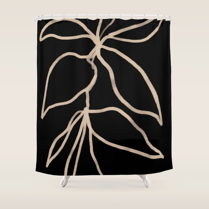 Elegant Sprigs II - Curated Collection Shower Curtain Gallery Image 1