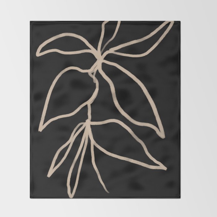 Elegant Sprigs II - Curated Collection Throw Blanket Gallery Image 2