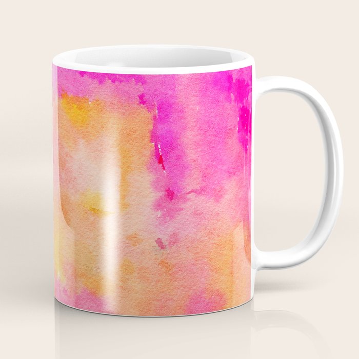 Be A Rainbow In Someone's Cloud | Modern Bohemian Watercolor Painting Optimism Positivity Good Vibes Coffee Mug Gallery Image 1
