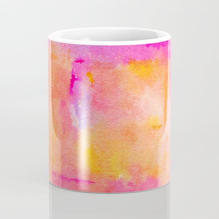 Be A Rainbow In Someone's Cloud | Modern Bohemian Watercolor Painting Optimism Positivity Good Vibes Coffee Mug Gallery Image 4